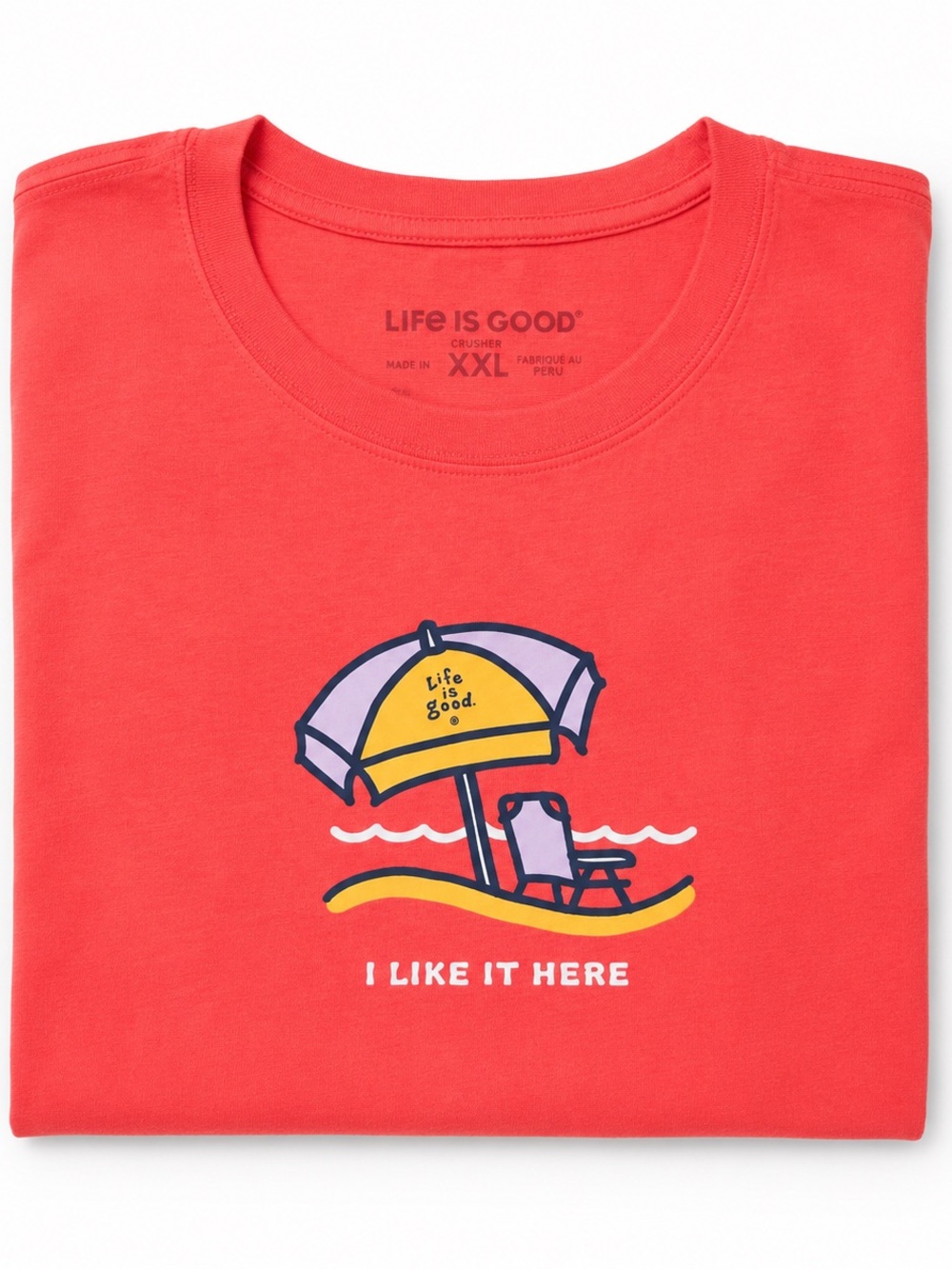 Life Is Good Coral Kids Beach Umbrella Tee